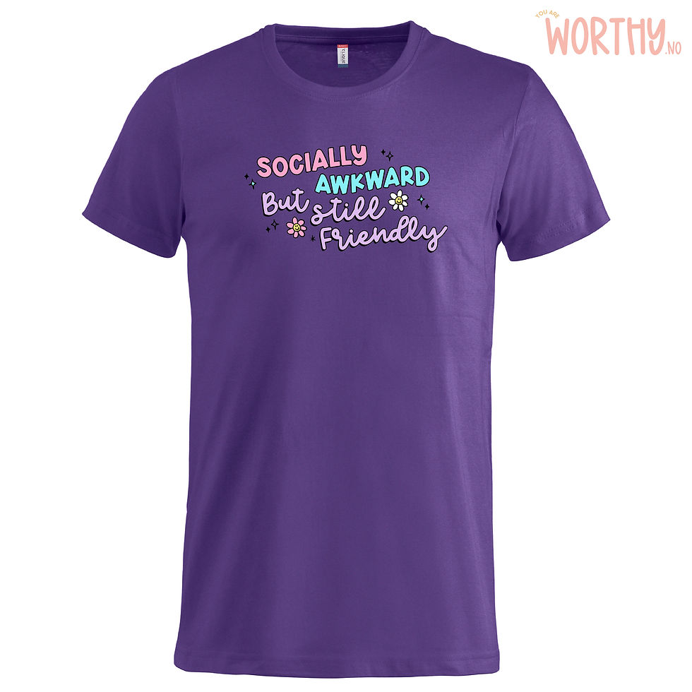 Miniatyrbilde: Socially awkward | Unisex T-skjorte