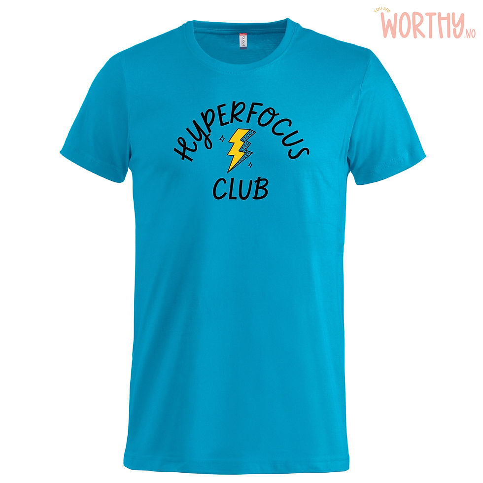 Miniatyrbilde: Hyperfocus club | Unisex T-skjorte