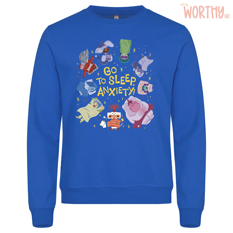 Miniatyrbilde: Go to sleep anxiety | UTGÅR | Unisex Genser