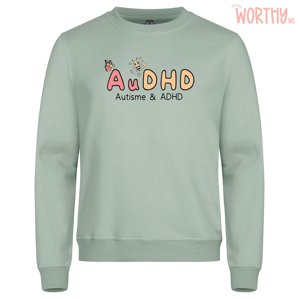 Miniatyrbilde: AuDHD | UTGÅR | Unisex Genser