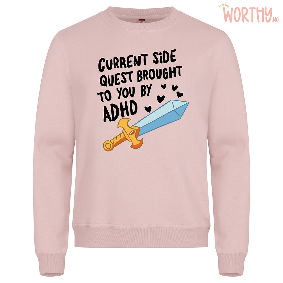 Miniatyrbilde: Current Side Quest Brought To You By ADHD | Unisex Genser