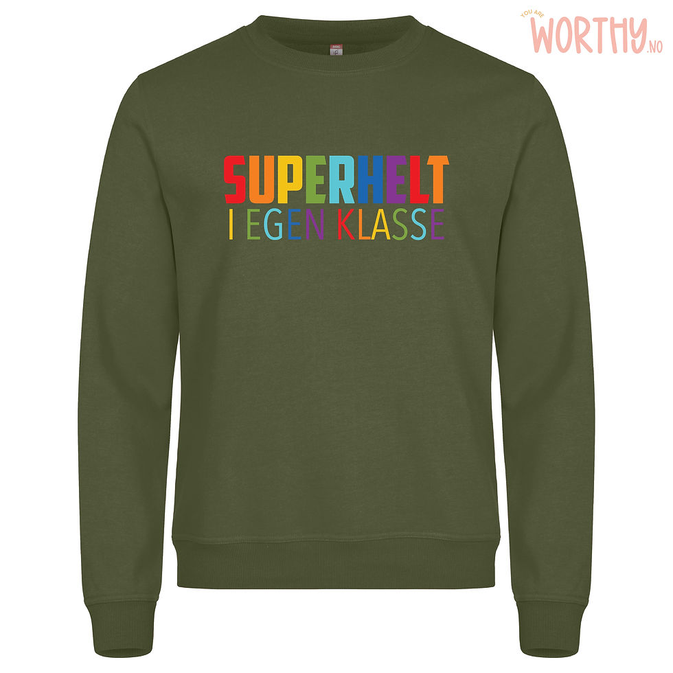 Miniatyrbilde: Superhelt i egen klasse | Autisme | UTGÅR | Unisex Genser