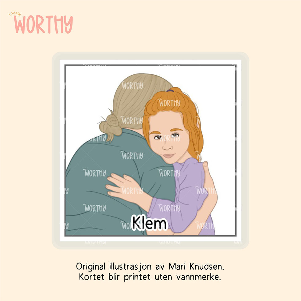 Miniatyrbilde: Klem jente - Bildekort