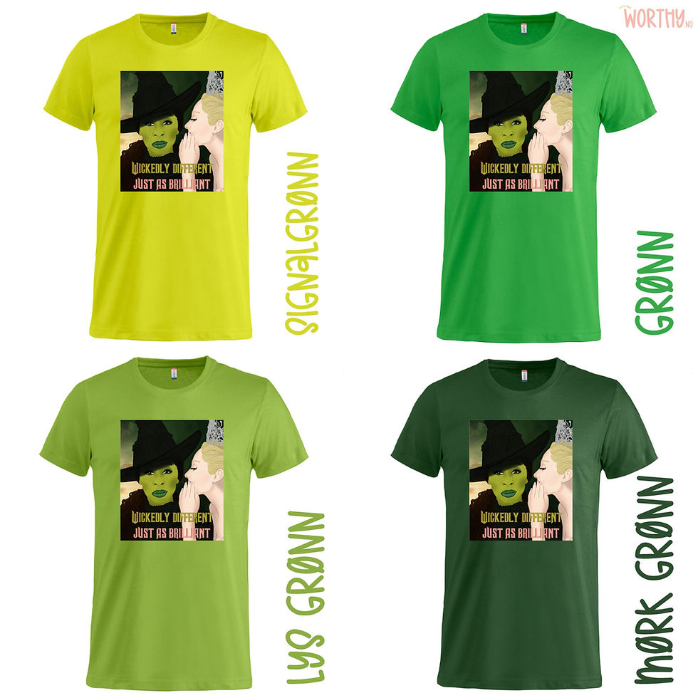 Miniatyrbilde: Wickedly different | UTGÅR | Unisex T-skjorte