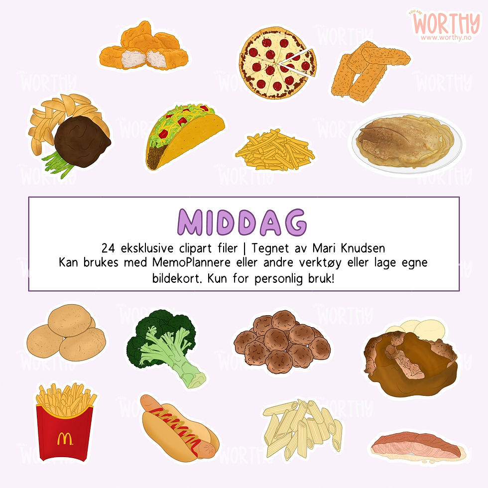 Miniatyrbilde: Middag | Clipart | Digital fil