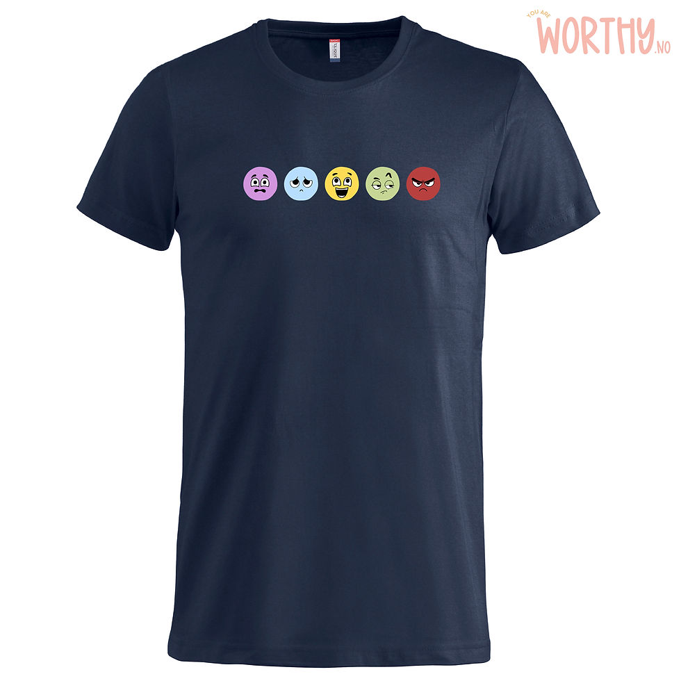 Miniatyrbilde: Fem følelser | UTGÅR | Unisex T-skjorte