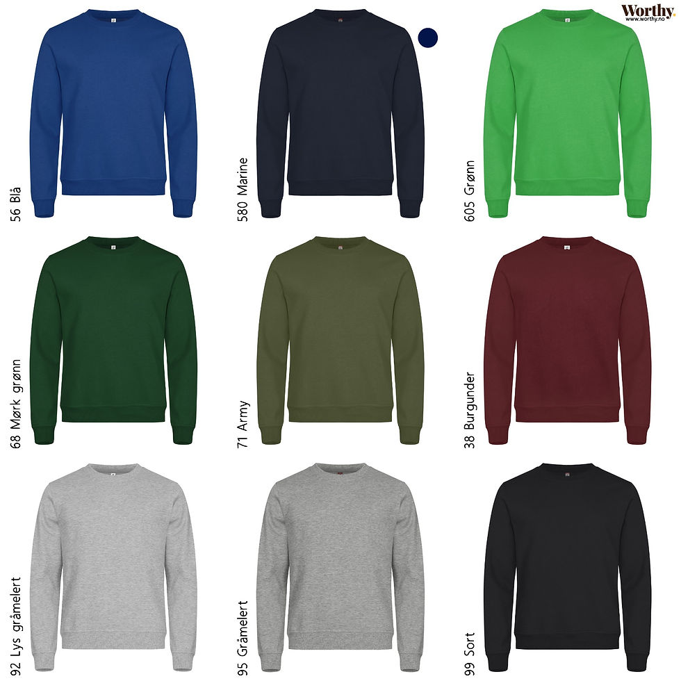 Miniatyrbilde: Unisex Genser | Uten trykk