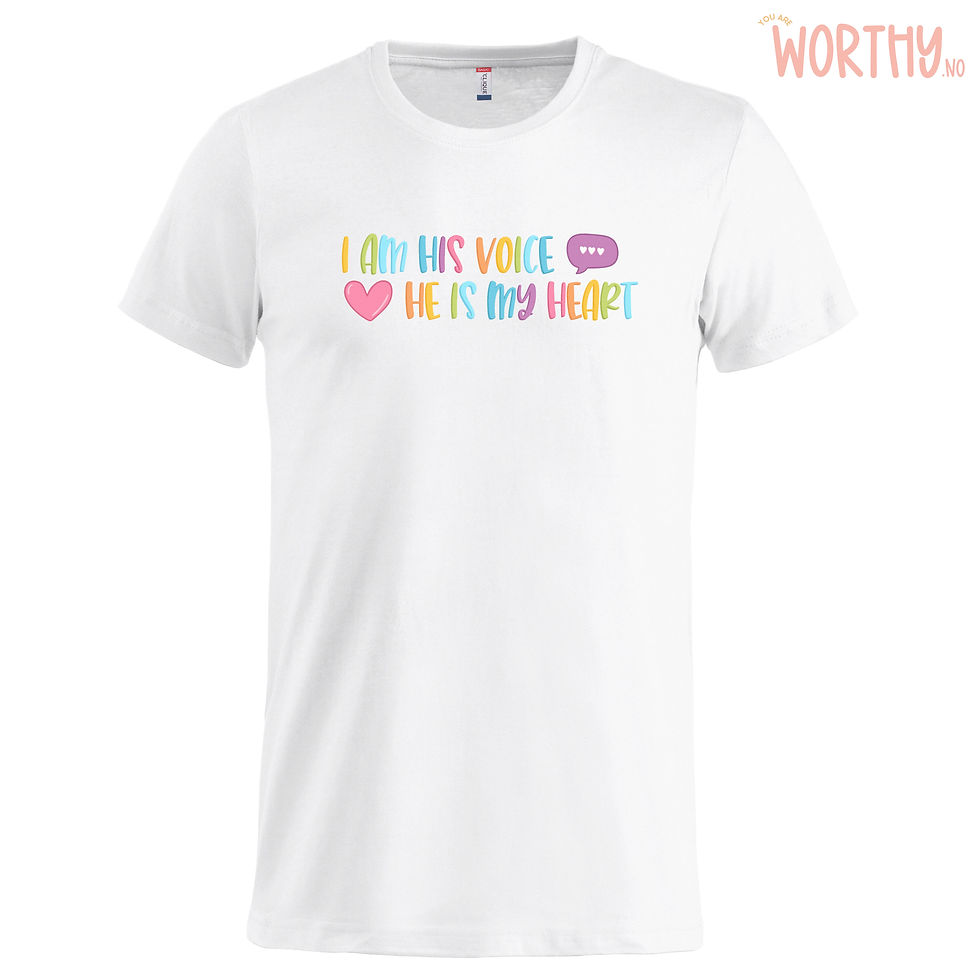 Miniatyrbilde: I am his voice pastell | UTGÅR | Unisex T-skjorte