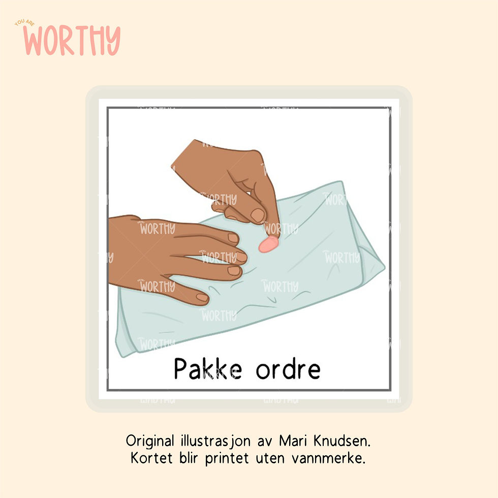 Miniatyrbilde: Pakke ordre - Bildekort