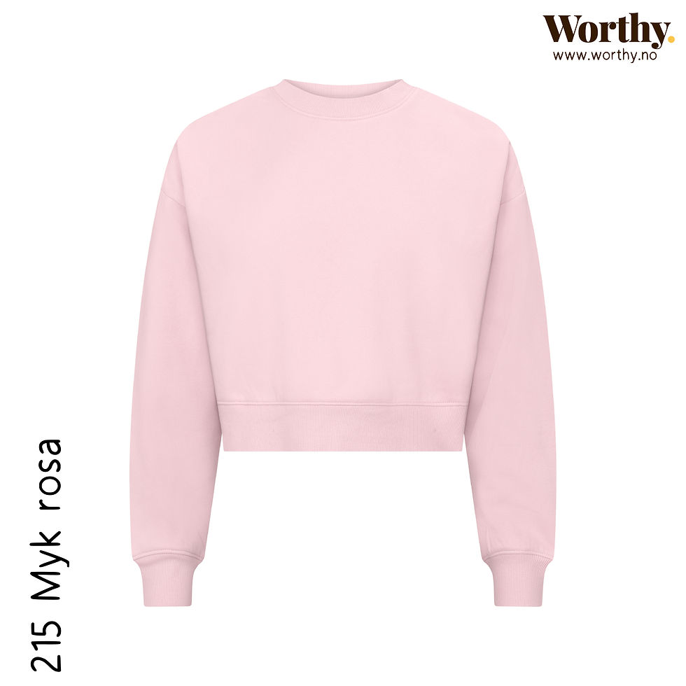 Miniatyrbilde: Unisex Cropped Genser | Uten trykk