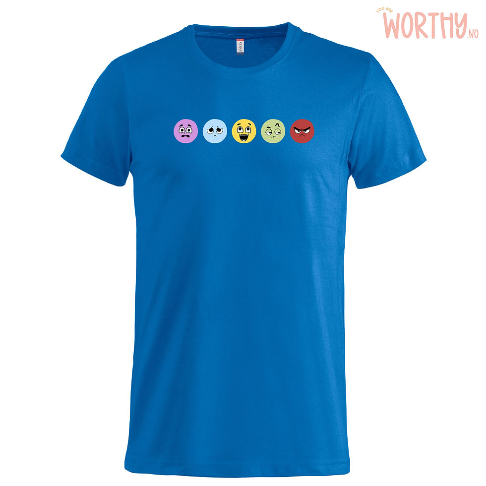 Miniatyrbilde: Fem følelser | UTGÅR | Unisex T-skjorte