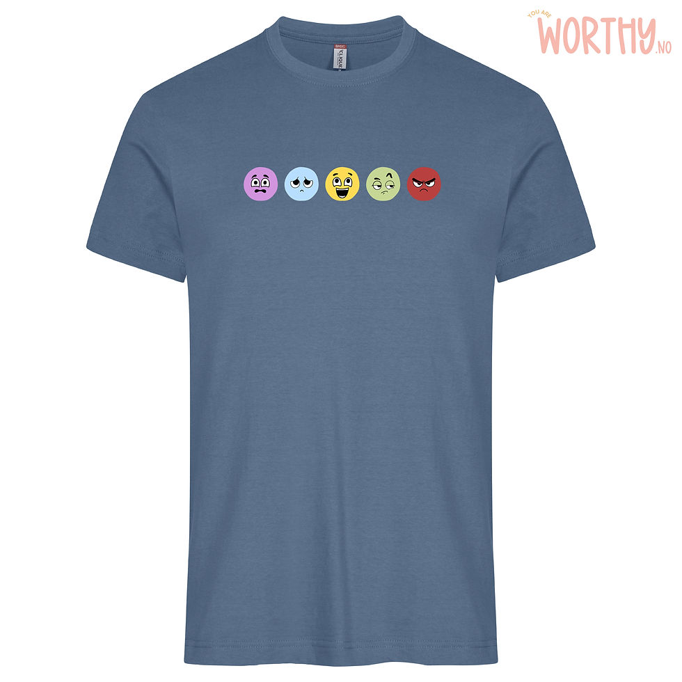 Miniatyrbilde: Fem følelser | UTGÅR | Unisex T-skjorte