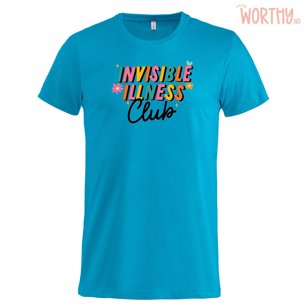 Miniatyrbilde: Invisible Illness Club | Unisex T-skjorte