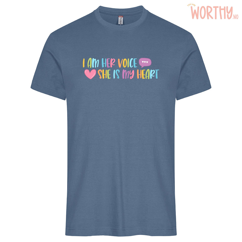 Miniatyrbilde: I am her voice pastell | UTGÅR | Unisex T-skjorte