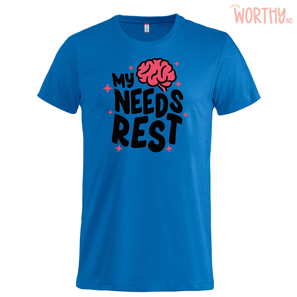 Miniatyrbilde: My brain needs rest | Junior T-skjorte