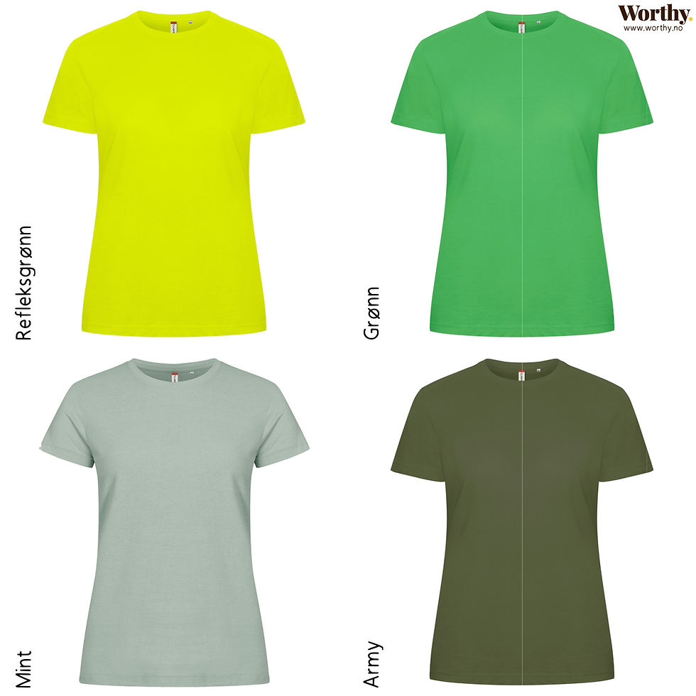 Miniatyrbilde: Slim Basic T-skjorte | Uten trykk