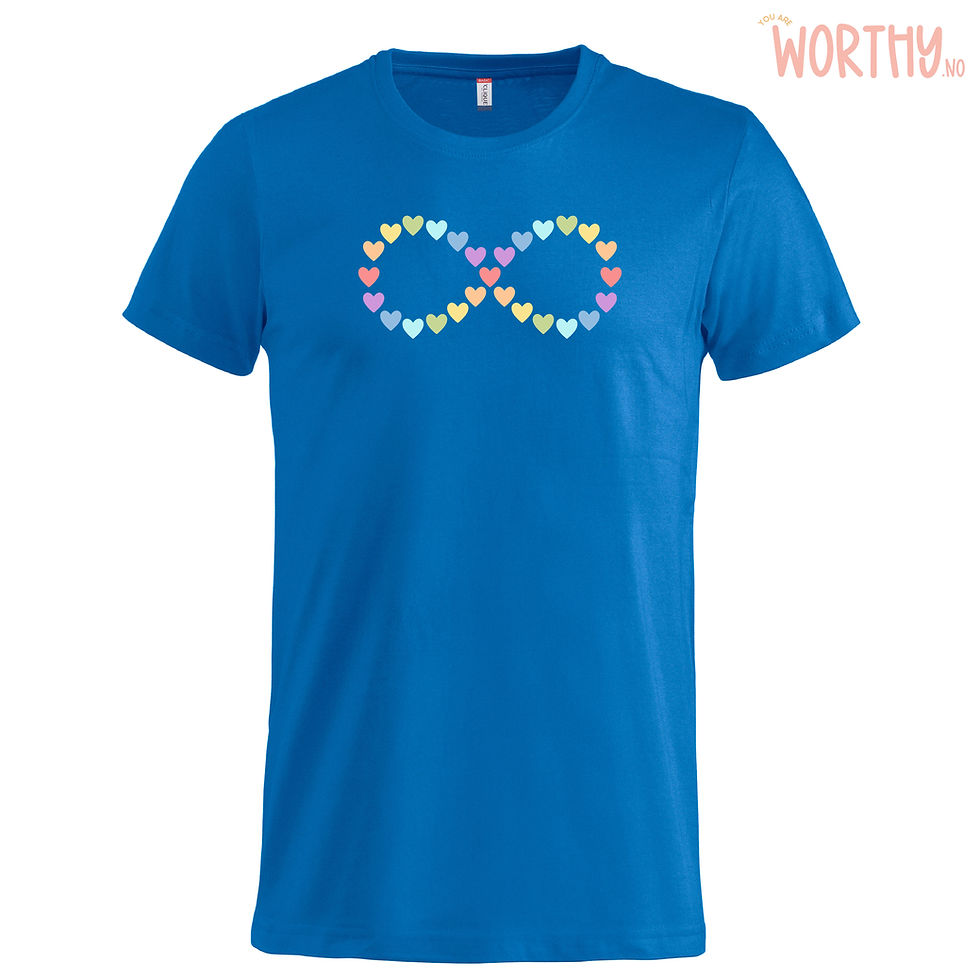 Miniatyrbilde: Infinity hjerter | UTGÅR | Unisex T-skjorte
