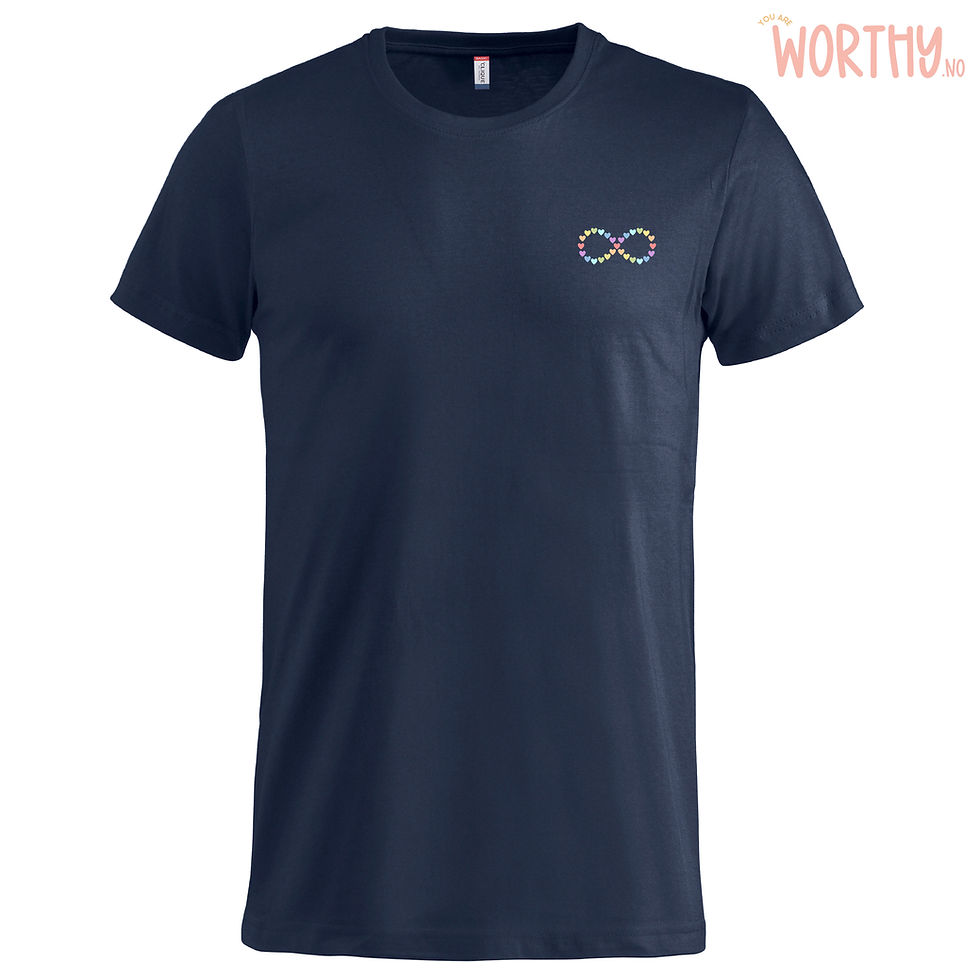 Miniatyrbilde: Infinity hjerter mini | UTGÅR | Unisex T-skjorte