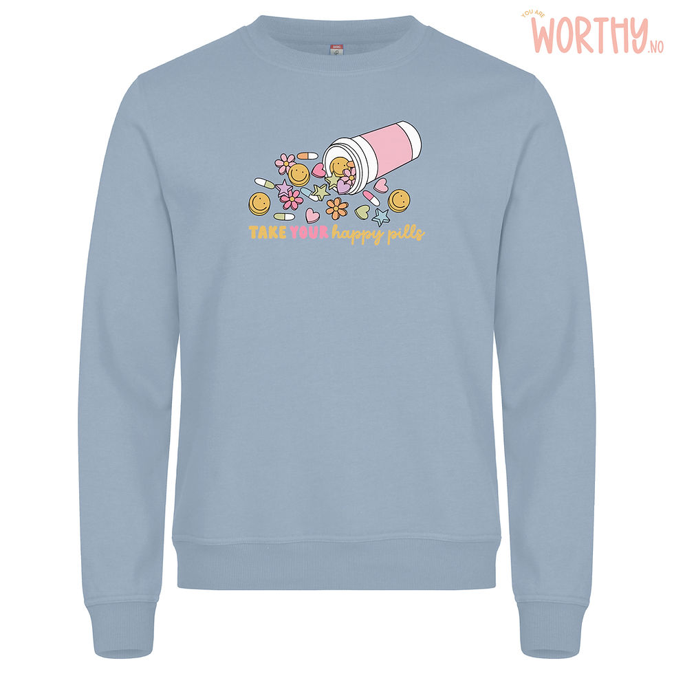 Miniatyrbilde: Take your happy pills | Unisex Genser