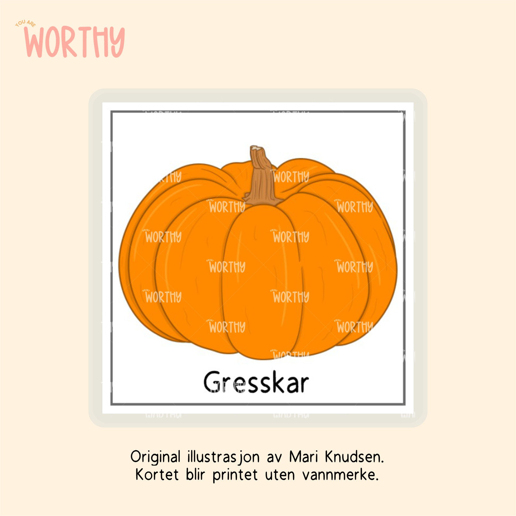 Gresskar - Bildekort