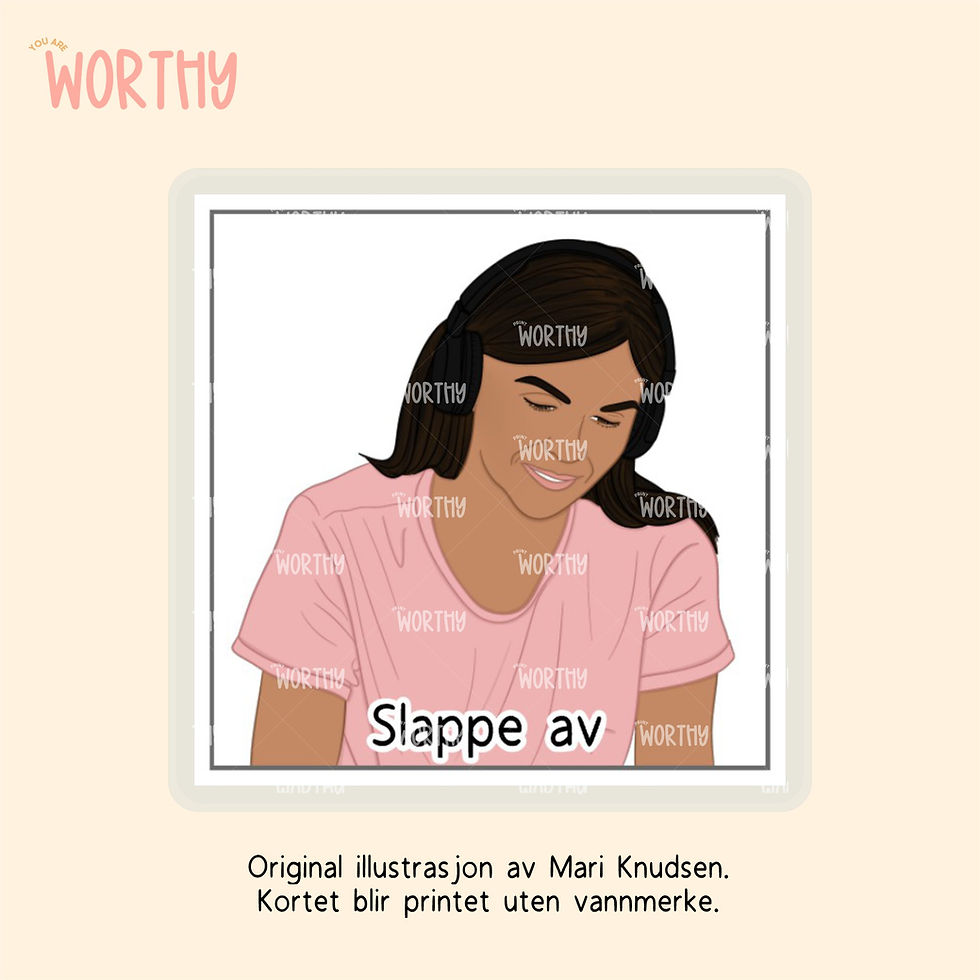 Miniatyrbilde: Slappe av kvinne - Bildekort