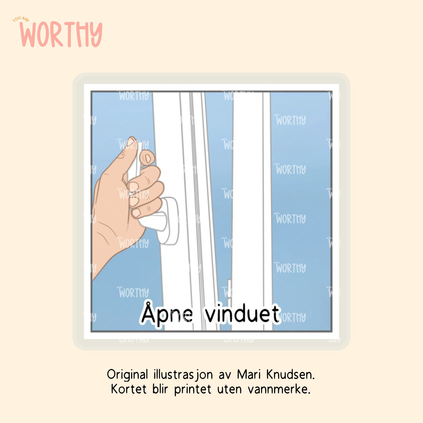 Åpne vinduet - Bildekort