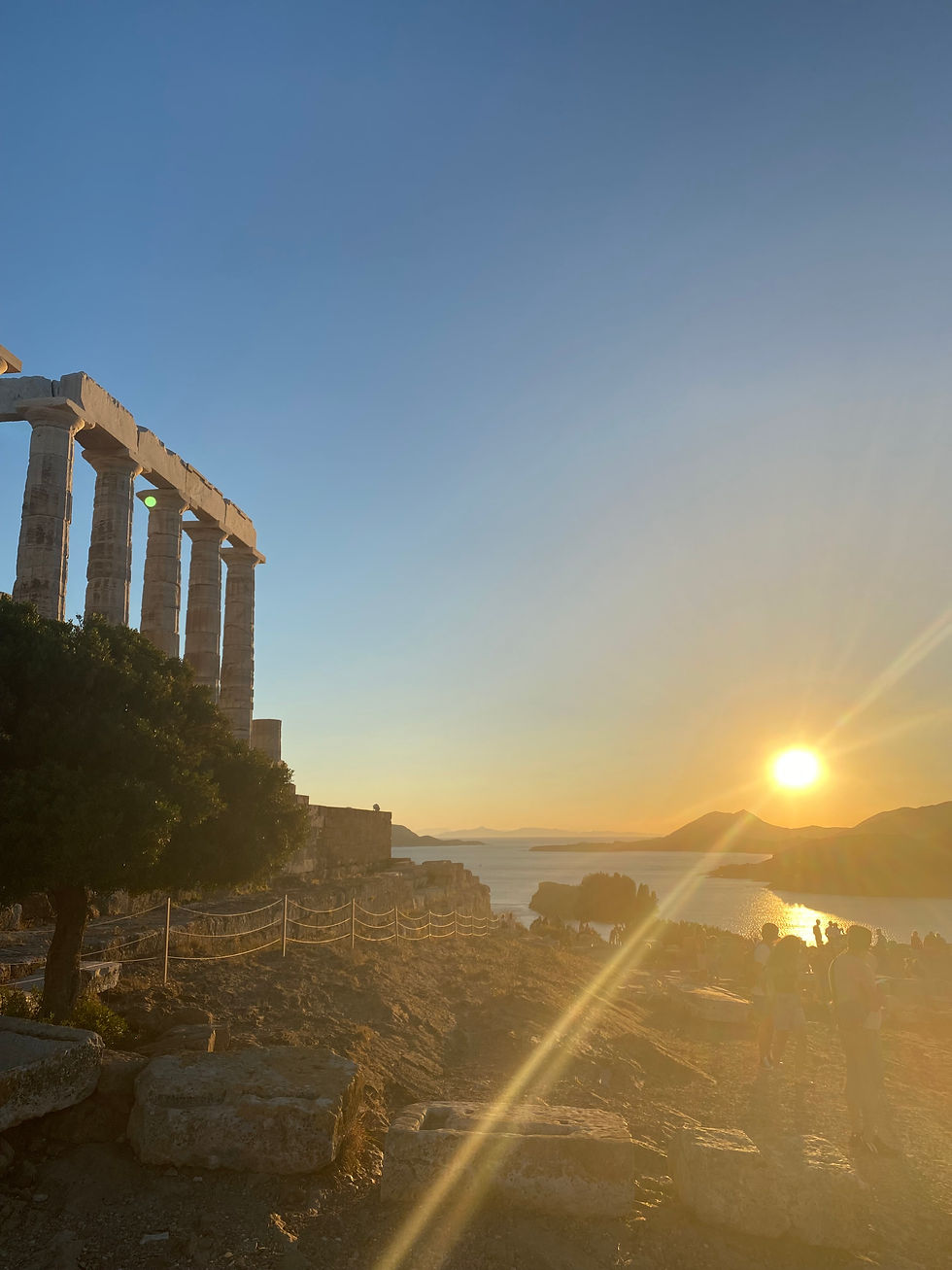 Temple of Poseidon, Athens, Greece sunset