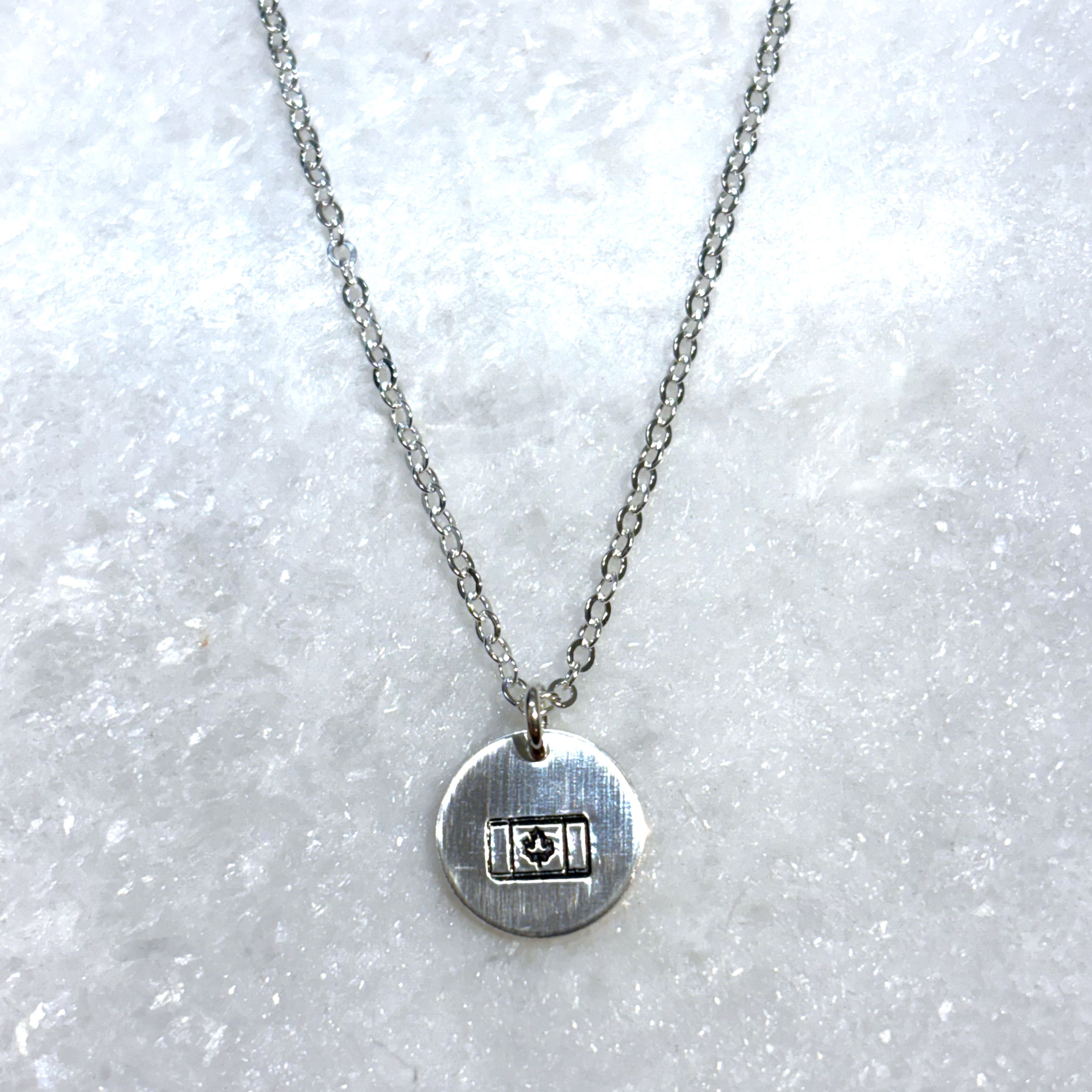 SS HS Canadian Flag Necklace NS282-SS