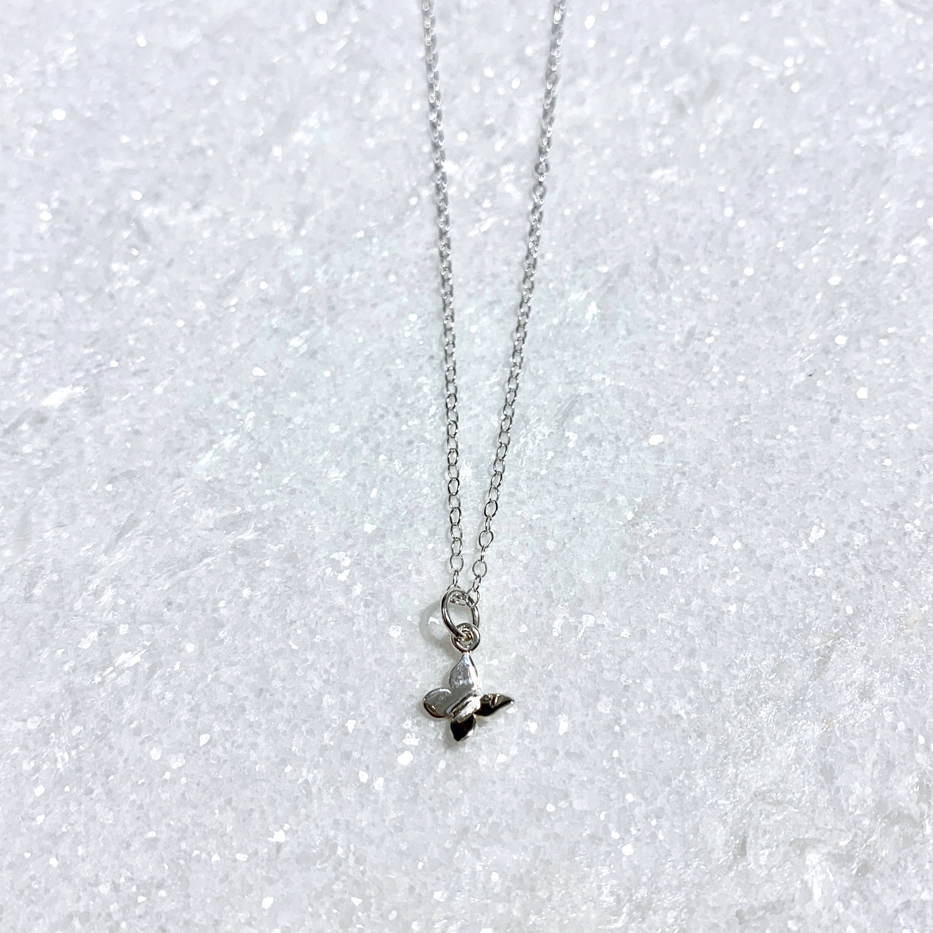 SS Butterfly Necklace NS265-SS