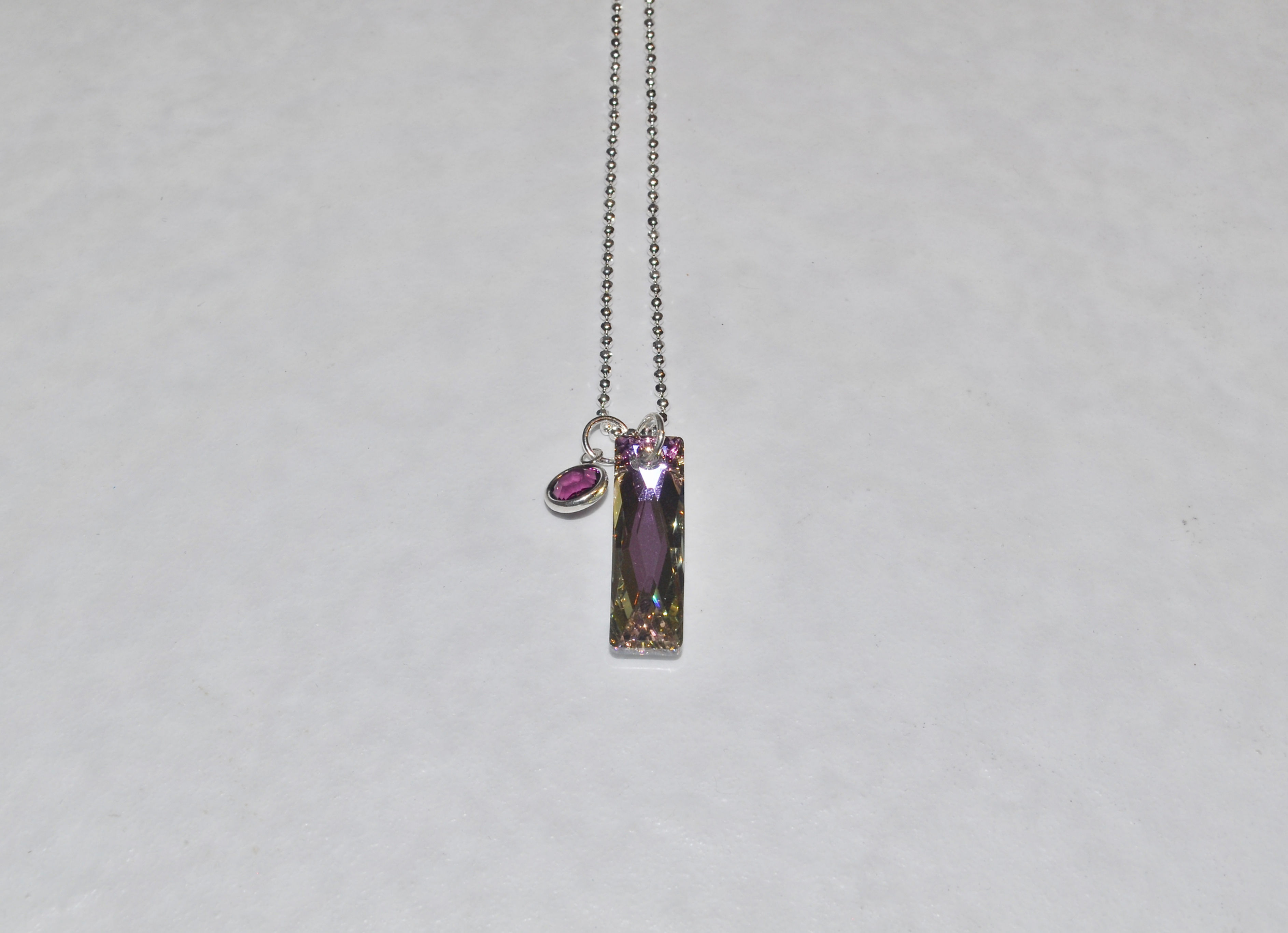 Vitrail Baguette Necklace NS150-SS