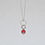 Thumbnail: Red Pave' Ball & Circle Necklace NL035-SS