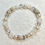 Thumbnail: Triple AB Pave' Ball & White Pearl Bracelet B184-SS