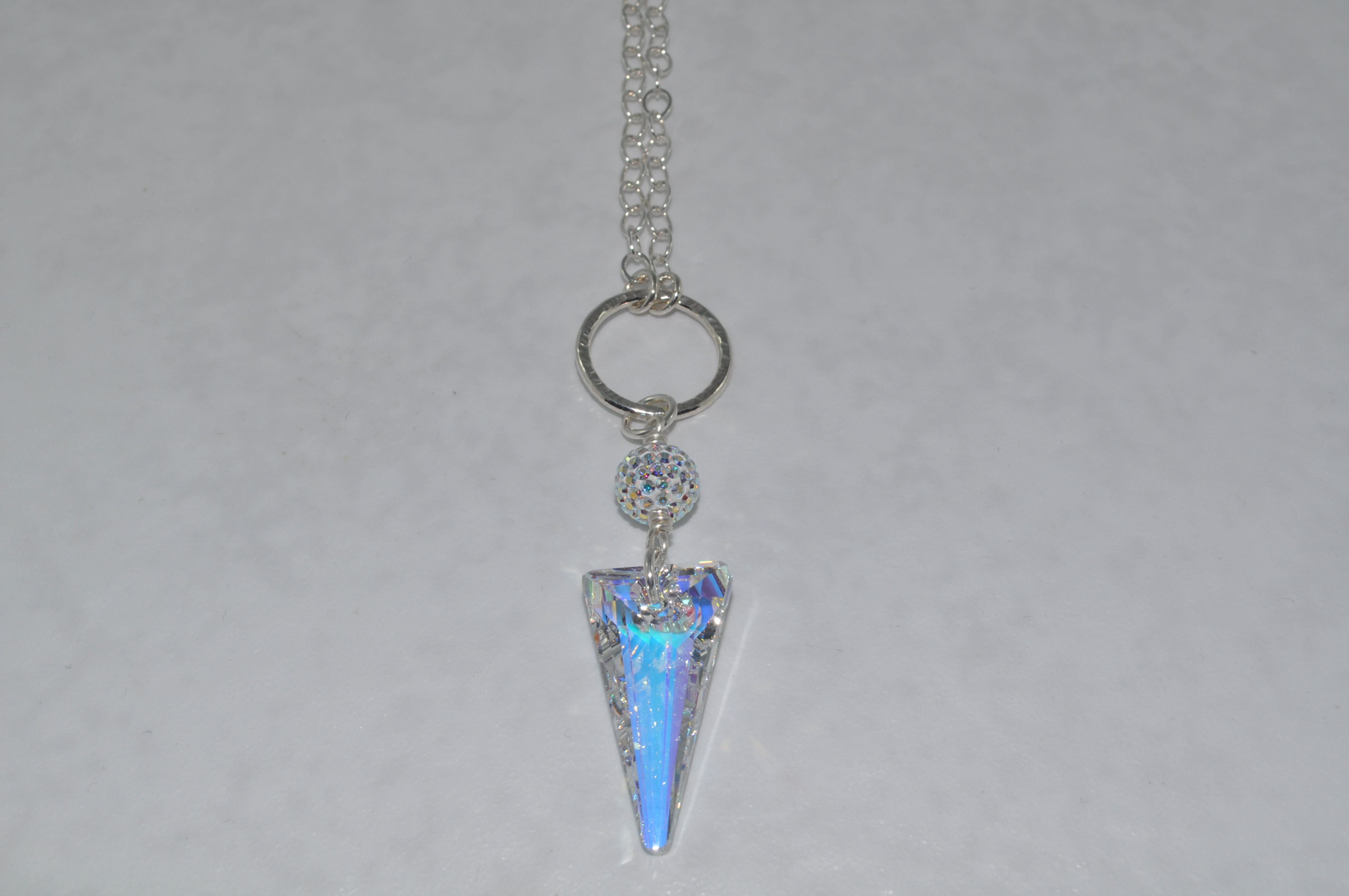 Aurora Borealis Spike Necklace  NL070-SS