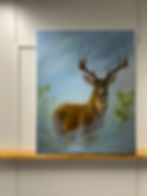 Verkauft! Hirsch im Nebel