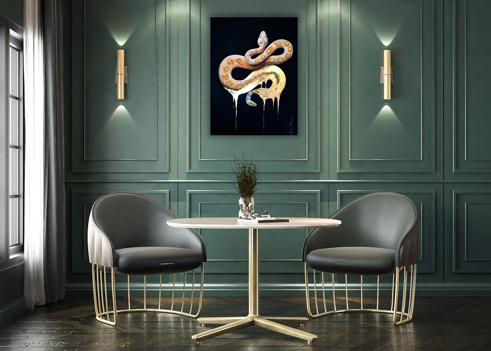 Thumbnail: PRECIOUS SNAKE 100 x 70 cm 