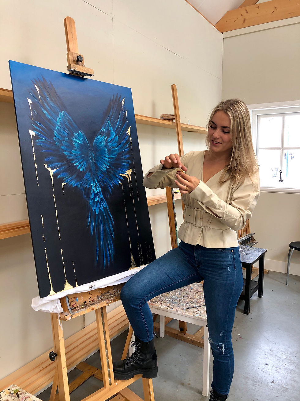 Thumbnail: GOLDEN PHOENIX 100x70cm