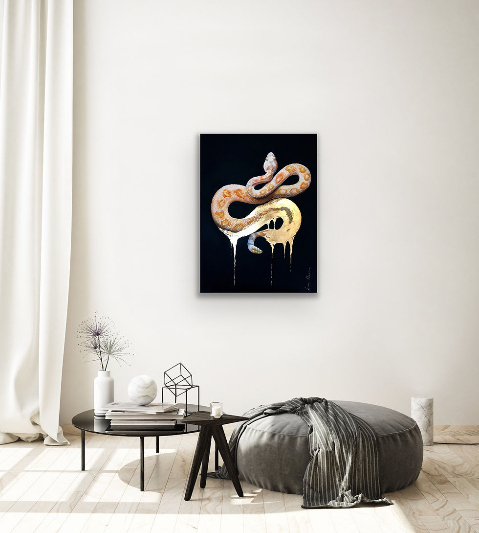 Thumbnail: PRECIOUS SNAKE 100 x 70 cm 