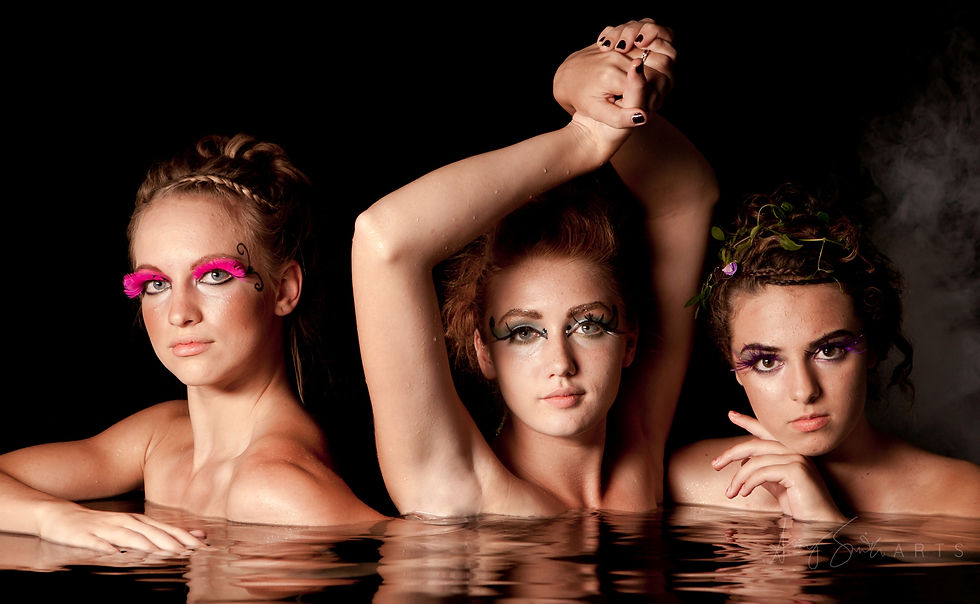 3 women in water