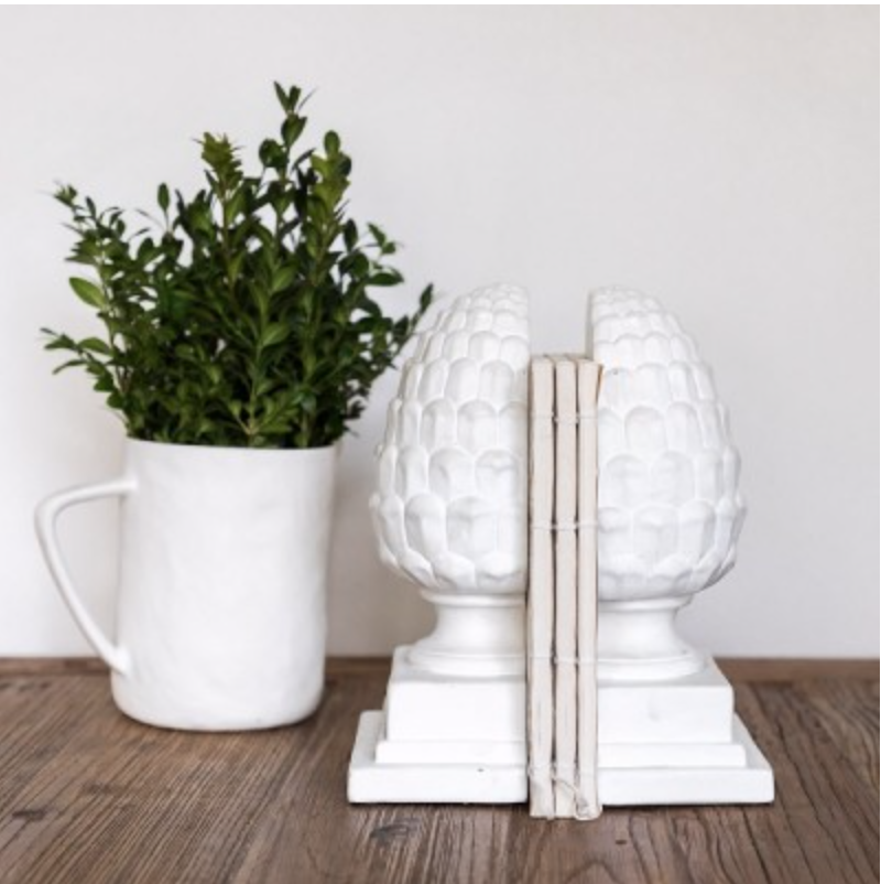white bookends white bookends