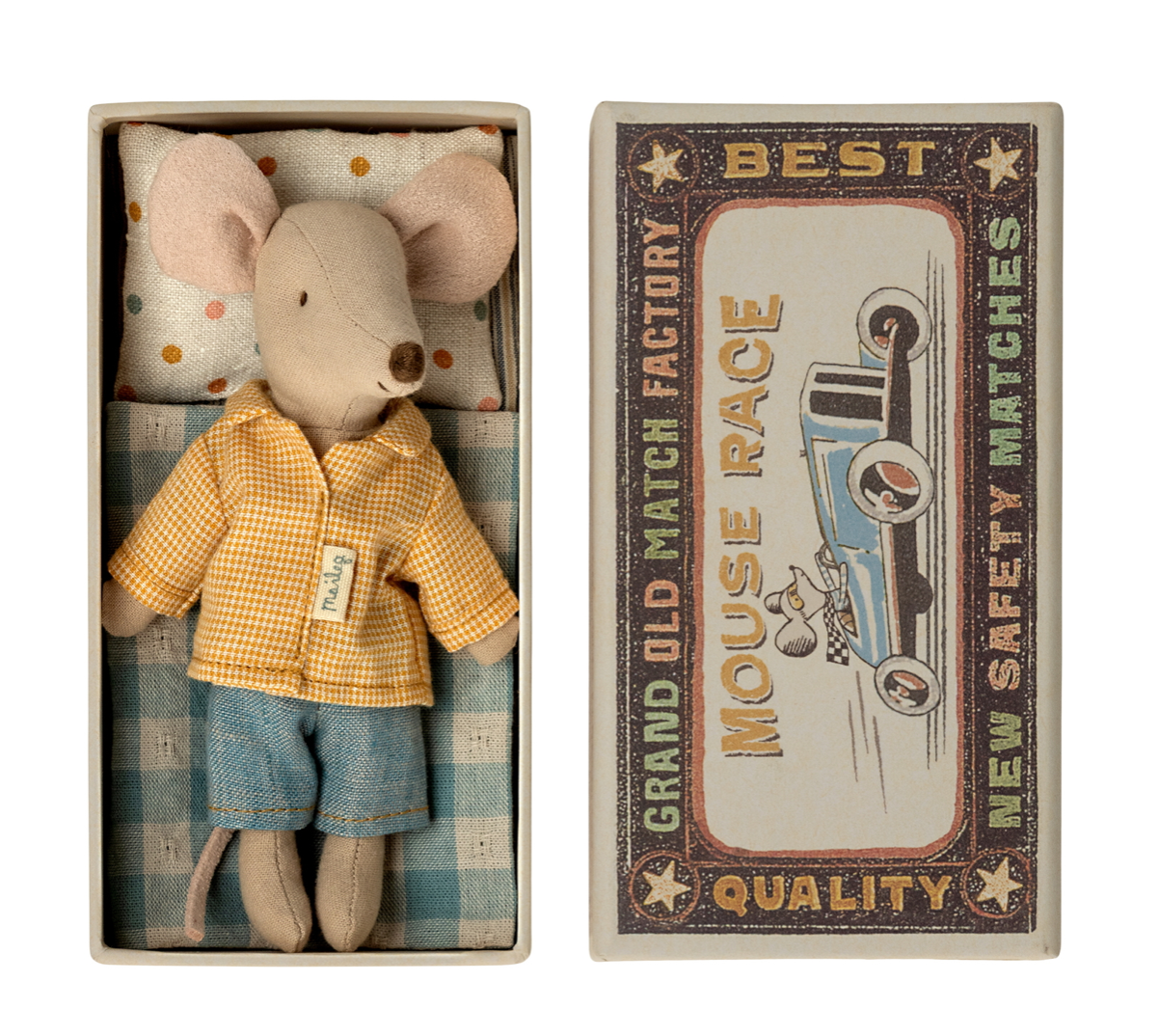 Maileg Big Brother Mouse in Matchbox