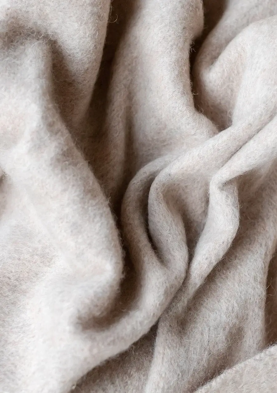 Thumbnail: TBCo Lambswool Baby Blanket - Light Grey