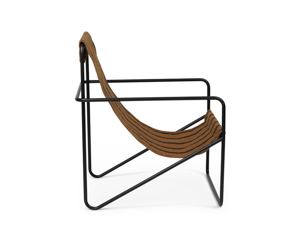 Thumbnail: ferm LIVING Desert Chair - Camel & Black