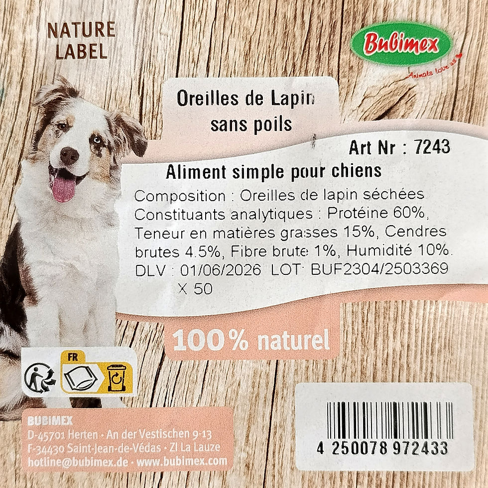 Miniature : Oreilles de lapin sans poils - 5 pcs