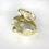 Thumbnail: 14K Yellow Gold Raven Ring with Moonstone Companion