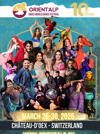 Orient'Alp Festival Edition 2025, cours de danse tous niveaux folklore egyptien, baladi, contemporaine, vaud, valais, suisse romande, geneve