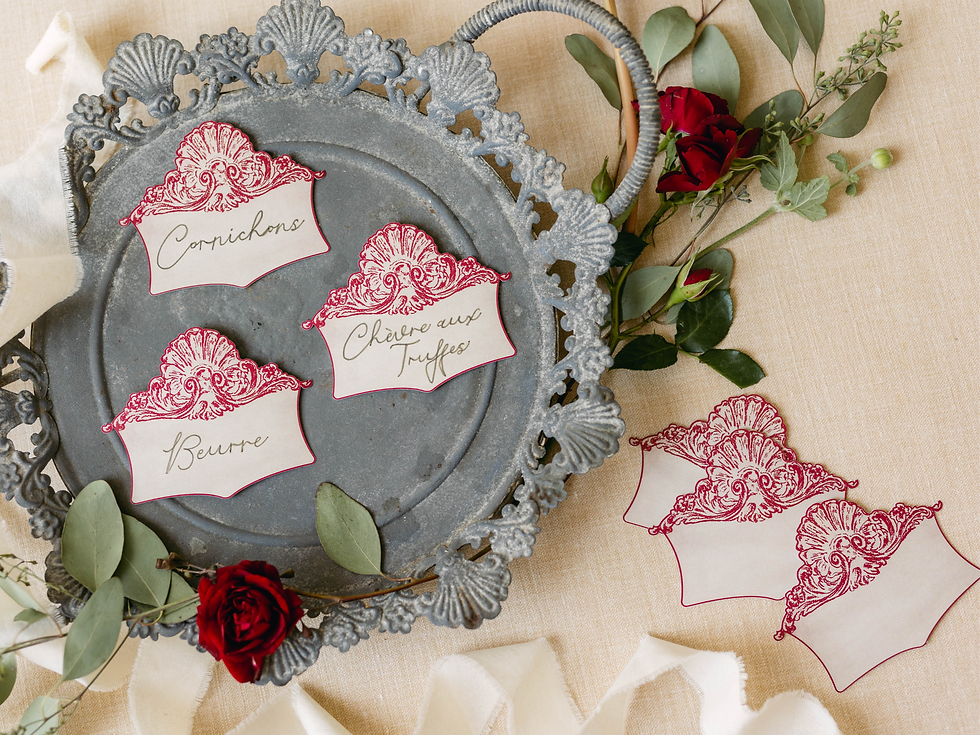 Shell Flourish Place Card