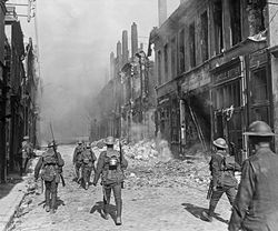 British soldiers in Cambrai