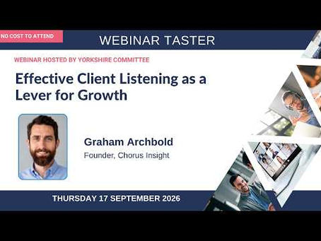 Still image from the PM Forum client listening webinar summary video