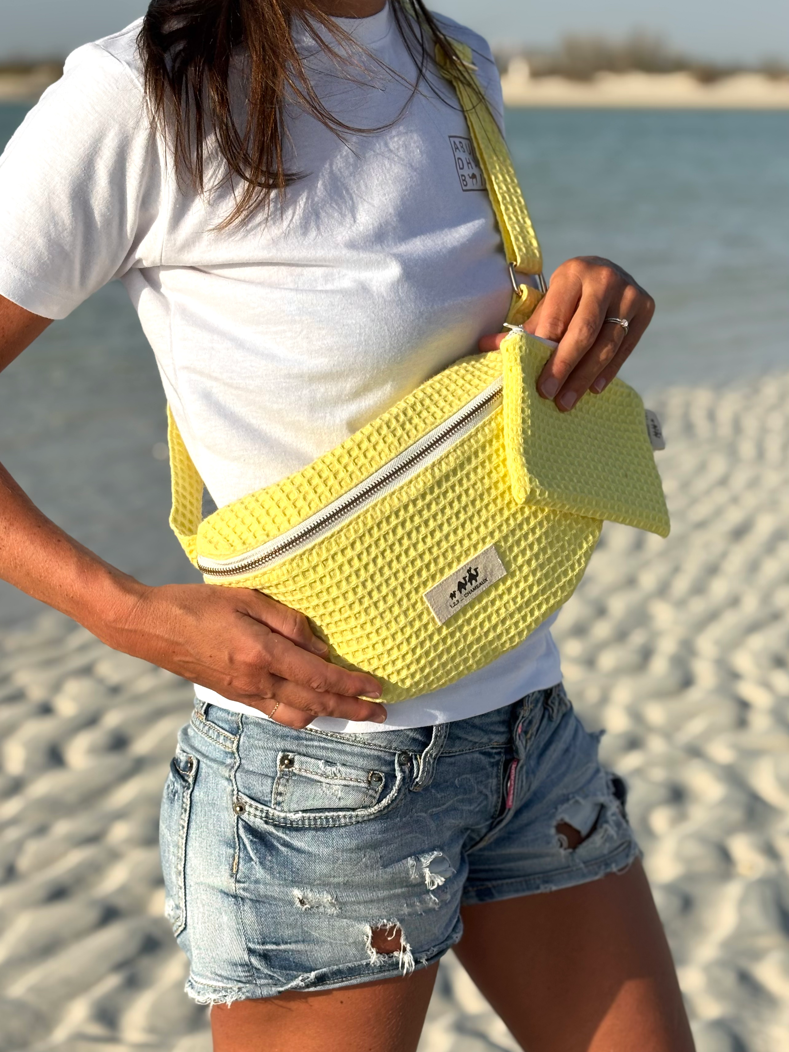 SAC BANANE Nid d'abeille