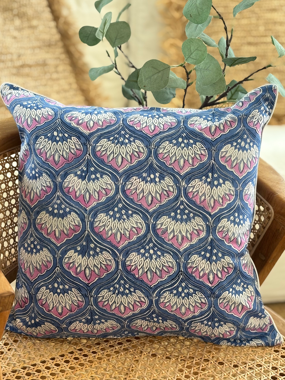 Thumbnail: BLOCK PRINT CUSHION COVER